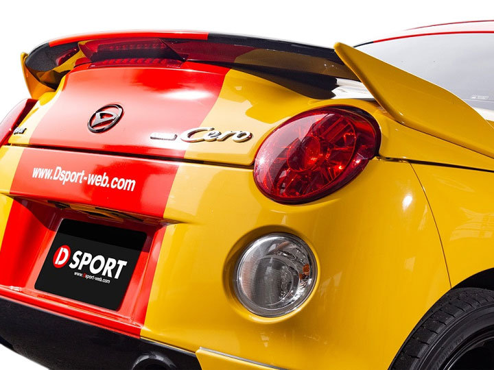 D-SPORT トランクスポイラー カーボン クリアブルークリスタルメタリック(B63) コペン Cero LA400K 14.06～ 個人宅配送不可 沖縄・離島は要確認