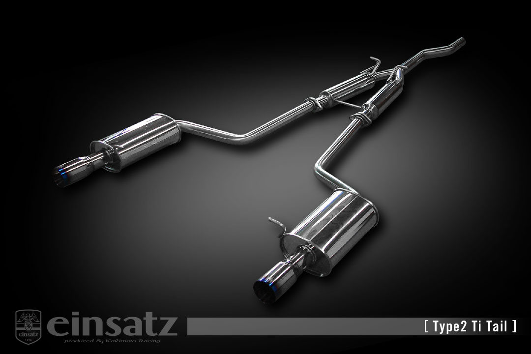 einsatz マフラー s-622 Type2 Tail ブラッククローム AUDI A4 アバント GH-8EBGBF 2.0_ターボ BGB 4WD 05/2～06/3 6AT [2.0TFSI クワトロ] 個人宅配送不可 北海道・沖縄・離島は要確認