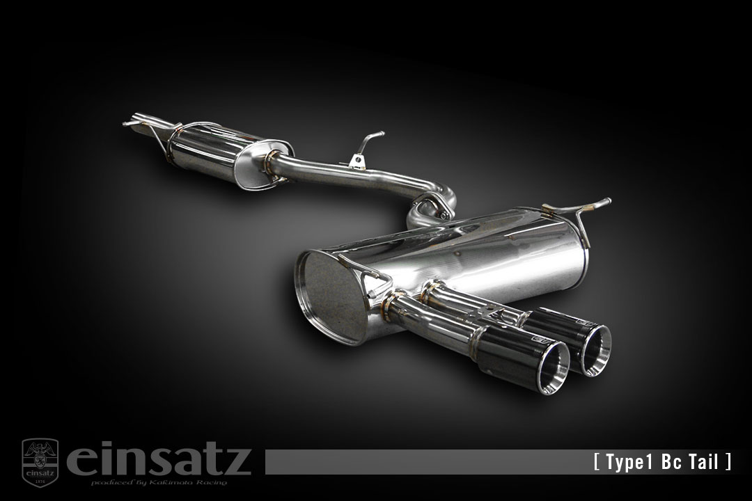 einsatz マフラー s-622 Type1 Tail ブラッククローム AUDI S3 スポーツバック ABA-8PCDLF 2.0_ターボ CDL 4WD 10/4～10/7 6AT 個人宅配送不可 北海道・沖縄・離島は要確認