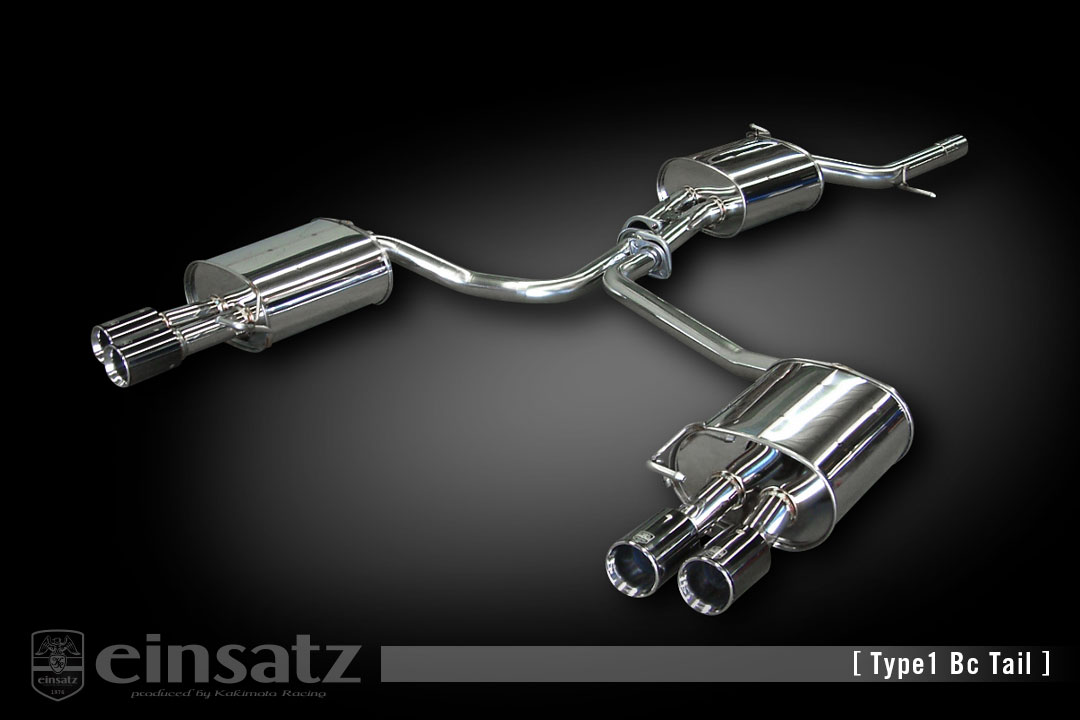 einsatz マフラー s-622 Type1 Tail チタンフェイス AUDI A5 スポーツバック DBA-8TCDNL 2.0_ターボ CDN 4WD 12/1～17/4 7AT [2.0TFSI クワトロ] 個人宅配送不可 北海道・沖縄・離島は要確認