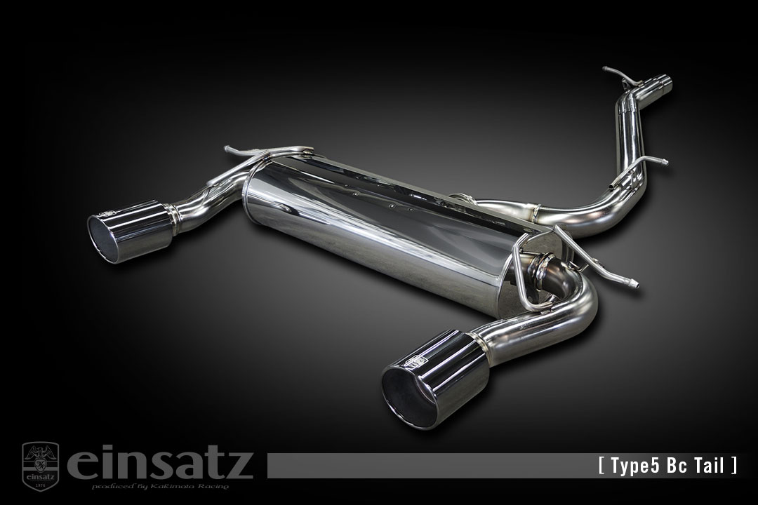 einsatz マフラー s-622 Type5 Tail チタンフェイス AUDI TT クーペ ABA-FVCHHF 2.0_ターボ CHH 4WD 15/8～19/6 6AT [2.0TFSI クワトロ (スタイル＋含む)] 個人宅配送不可 北海道・沖縄・離島は要確認
