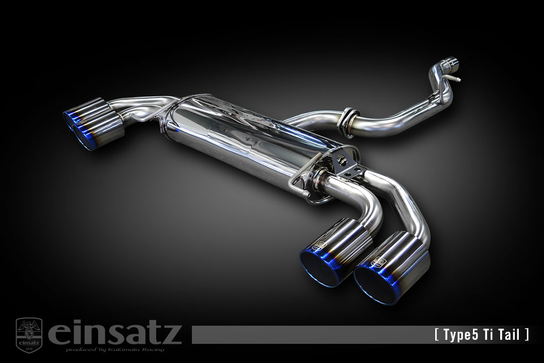 einsatz マフラー s-622 Type5 Tail ブラッククローム AUDI S1 スポーツバック ABA-8XCWZF 2.0_ターボ CWZ 4WD 14/11～18/1 6MT 個人宅配送不可 北海道・沖縄・離島は要確認
