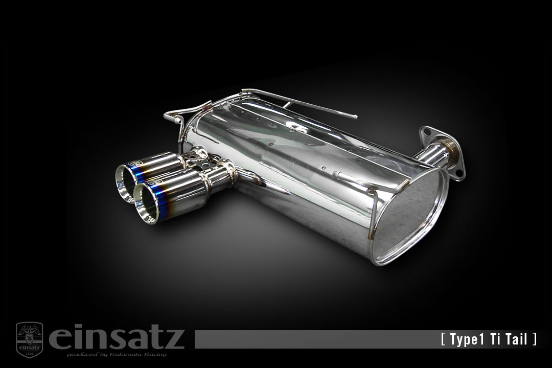 einsatz マフラー s-622 Type1 Tail ブラッククローム BMW 3シリーズ クーペ（E92） ABA-WA20 2.0_NA N46B20B FR 07/5～10/3 6AT [320i クーペ] 個人宅配送不可 北海道・沖縄・離島は要確認