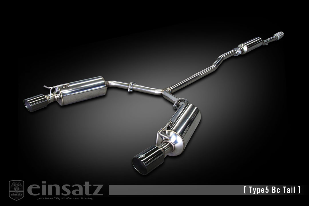 einsatz マフラー s-622 Type5 Tail ブラッククローム BMW MINI クラブマン（R55） DBA-ZG16 1.6_ターボ N18B16A FF 10/3～16/3 6AT [クーパーS] 個人宅配送不可 北海道・沖縄・離島は要確認