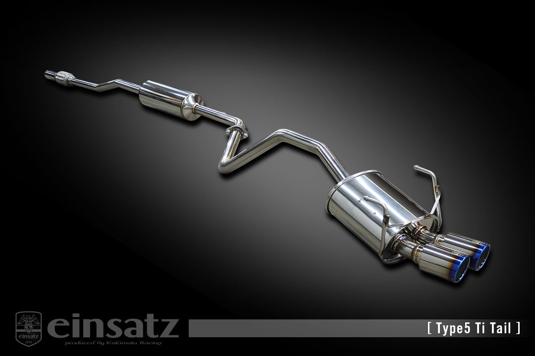 einsatz マフラー s-622 Type5 Tail ブラッククローム FIAT 500 ABA-31212 1.2_NA 169A4 FF 16/1～ 5AT [1.2] 個人宅配送不可 北海道・沖縄・離島は要確認