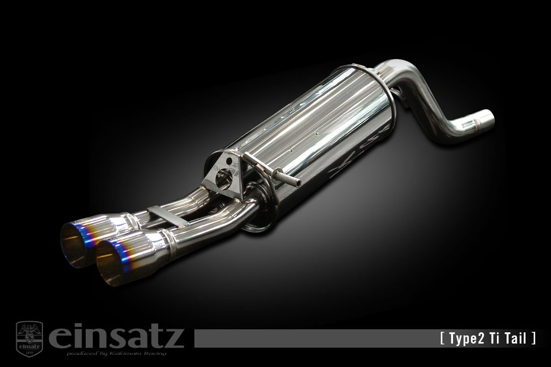 einsatz マフラー s-622 Type2 Tail チタンフェイス PEUGEOT 207 ABA-A75FY 1.6_ターボ 5FY FF 07/6～09/9 5MT [GTI] 個人宅配送不可 北海道・沖縄・離島は要確認｜オートクラフト