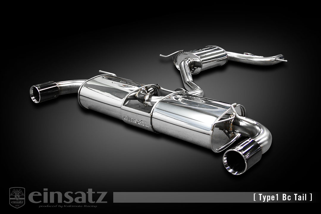 einsatz マフラー s-622 Type1 Tail ブラッククローム VOLKS WAGEN ゴルフVI ABA-1KCCZ 2.0_ターボ CCZ FF 10/4～13/9 6AT [GTI] 個人宅配送不可 北海道・沖縄・離島は要確認 100,279円