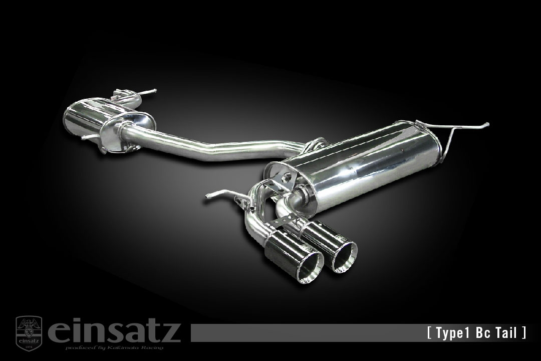 einsatz マフラー s-622 Type1 Tail ブラッククローム VOLKS WAGEN ゴルフVI ABA,DBA-1KCAX 1.4_ターボ CAX FF 09/4～10/3 7AT [1.4TSI コンフォートライン] 個人宅配送不可 北海道・沖縄・離島は要確認