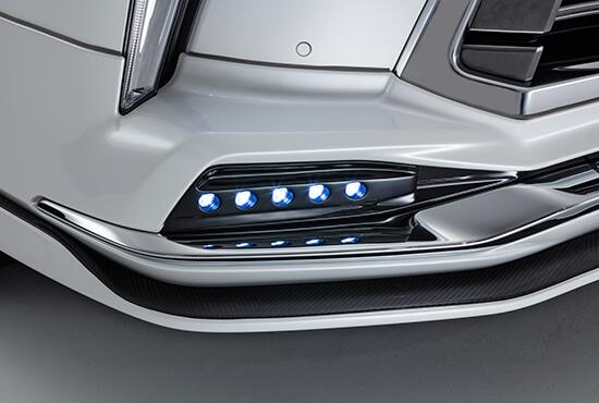 ELFORD エルフォード LEDデイランプパネル レクサスLX570 2015/8～ モデリスタ製フロントスポイラー装着車用 ※取付けにはモデリスタスポイラーの一部カットが必要となります。