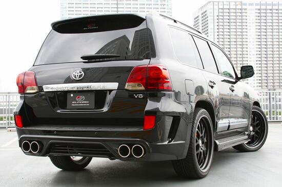 ELFORD エルフォード リアバンパースポイラーコンセプトR ランドクルーザー200 2009/4～(中・後期) 1UR-FE(4.6L) 部分カーボン仕様