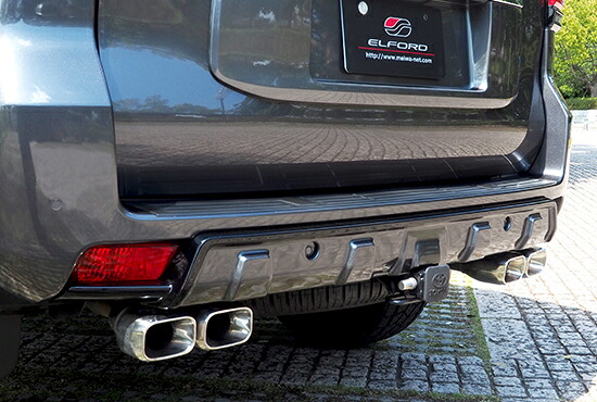 ELFORD エルフォード スプリット4本出しマフラータイプX ランドクルーザープラド150 2TR-FE(2.7L) 1GR-FE(4.0L) 1GD-FTV(クリーンディーゼル)用 TZ-G(エアサス車)装着可能|オートクラフト