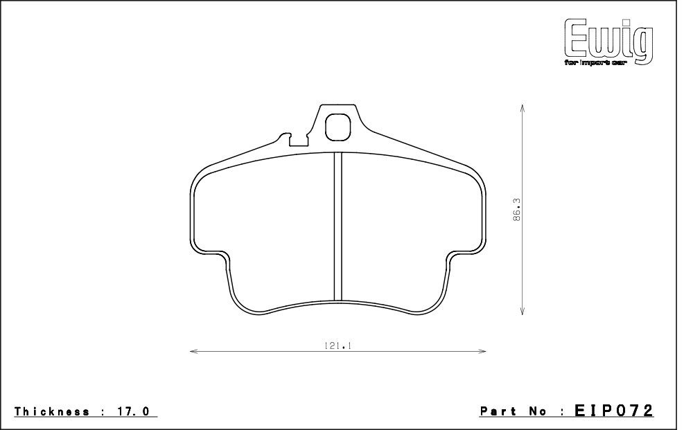 エンドレス ブレーキパッド Ewig W-007 前後セット ポルシェ 911 (997