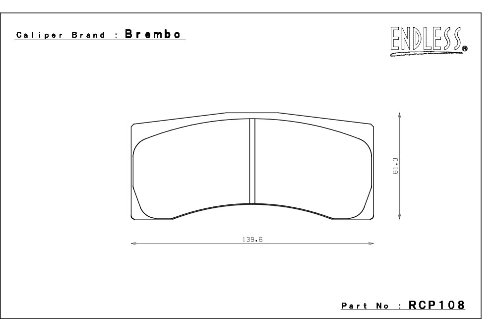 定休日以外毎日出荷中] エンドレス ブレンボ製 レーシングキャリパー用