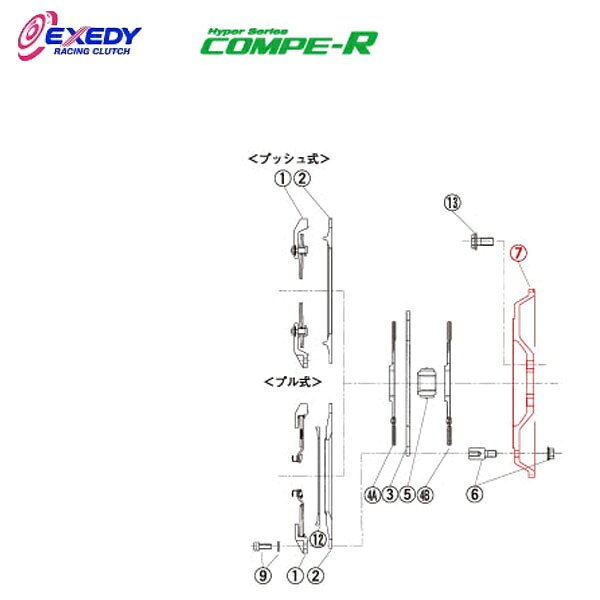 EXEDY エクセディ FM24 コンペR FM022SBL (7) フライホイール インプレッサ GDB VAB