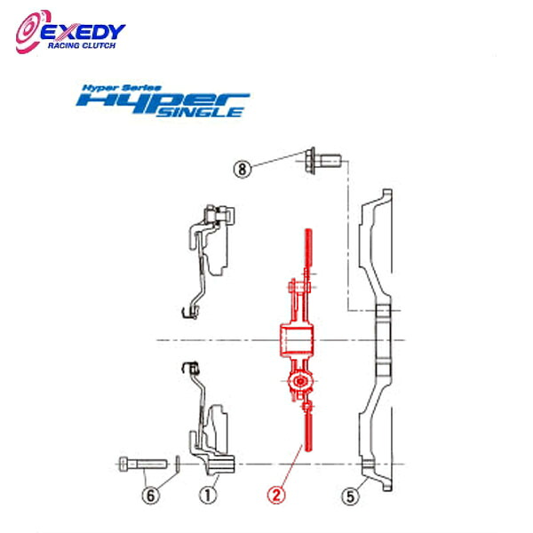 EXEDY エクセディ DH10D1 ハイパーシングル HH04SD1 (2)DISC ASSY NSX