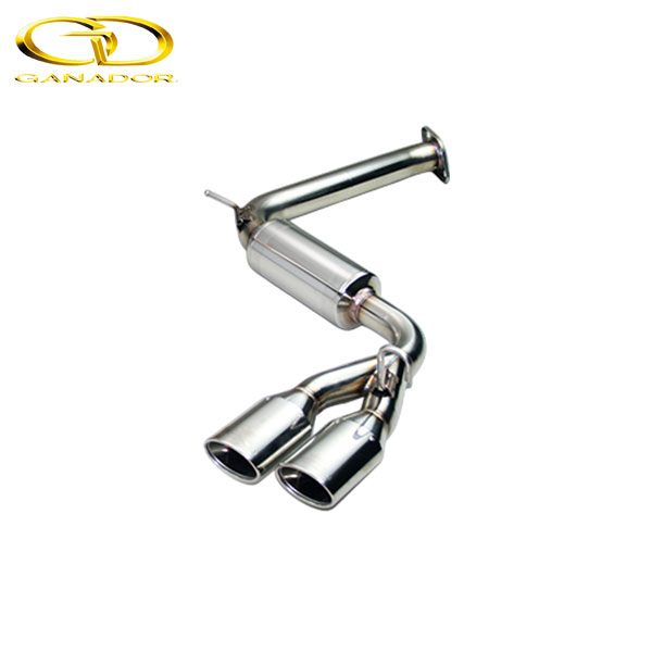 GANADOR マフラー Vertex 4WD/SUV ハリアーハイブリッド DAA-AVU65W H26/1-H29/5 2AR-FXE 4WD [標準バンパー] リヤピース 右ダブル出し ポリッシュ 個人宅配送不可 沖縄・離島は要確認｜オートクラフト