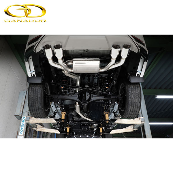 GANADOR マフラー Vertex 4WD/SUV ランドクルーザー300 ディーゼル 3DA-FJA300W R3/8- F33A-FTV [ZX モデリスタリヤスカート付] オーバル左右4本出し ポリッシュ 個人宅配送不可 沖縄・離島は要確認