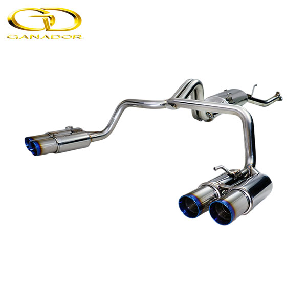 GANADOR マフラー Vertex 4WD/SUV LX570 DBA-,3BA-URJ201W H27/9-R3/10 3UR-FE [標準バンパー] 左右4本出し ブルー発色 個人宅配送不可 沖縄・離島は要確認｜オートクラフト