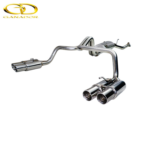 GANADOR マフラー Vertex 4WD/SUV LX570 DBA-,3BA-URJ201W H27/9-R3/10 3UR-FE [標準バンパー] 左右4本出し ポリッシュ 個人宅配送不可 沖縄・離島は要確認