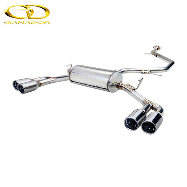 GANADOR マフラー Vertex 4WD/SUV C-HR ハイブリッド 6AA-ZYX11 R1/10- 2ZR-FXE 2WD [モデリスタ ELEGANT ICE STYLE] 触媒以降(センター付) 4本出し ポリッシュ 個人宅配送不可 沖縄・離島は要確認