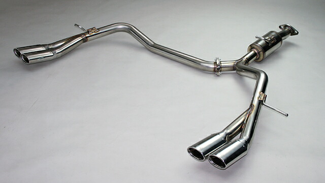 GANADOR マフラー PASION エスティマ 2.4L DBA-ACR55W H18/1-R1/10 2AZ-FE 4WD [アエラス] リヤピース 左右4本出し ポリッシュ 個人宅配送不可 沖縄・離島は要確認
