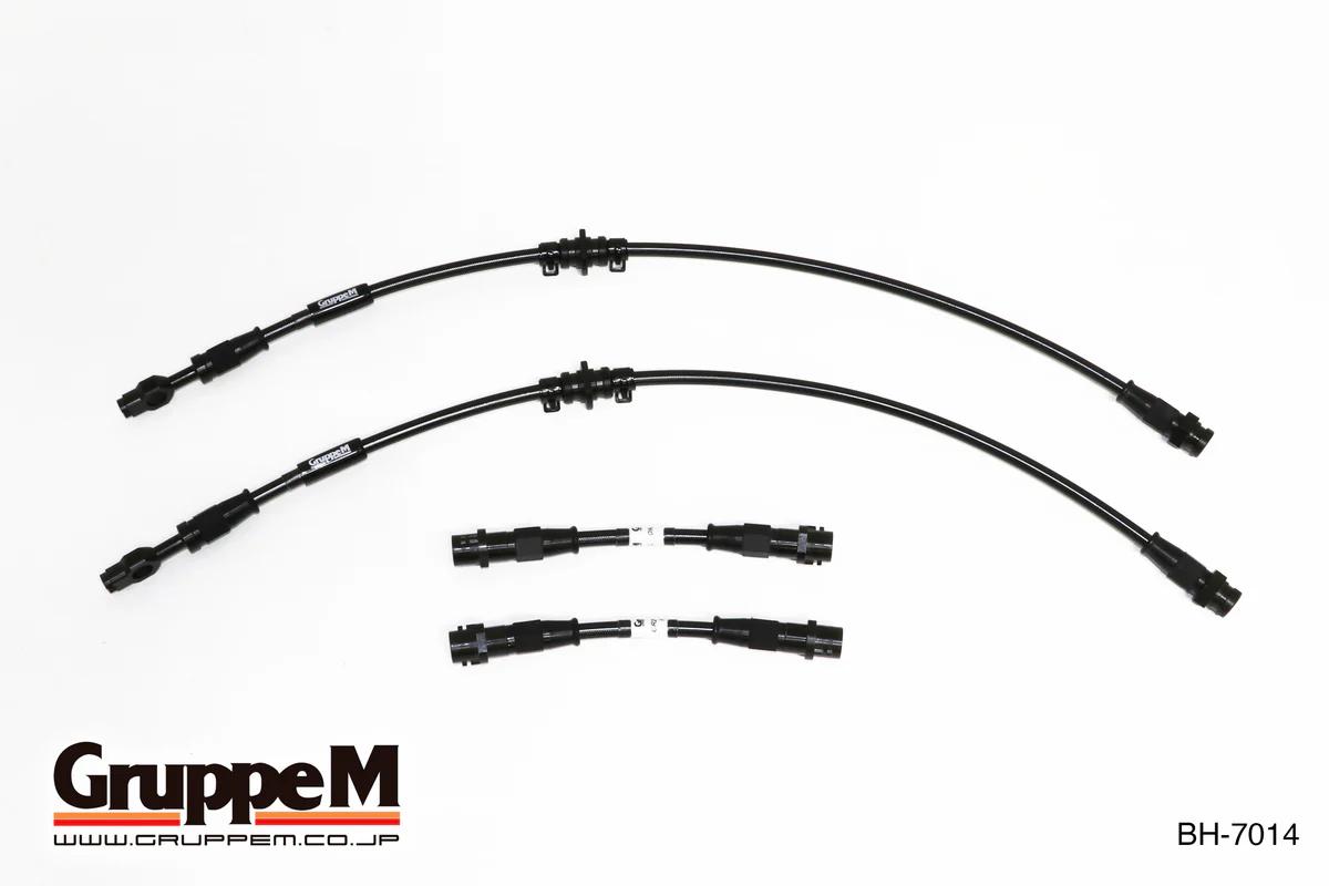 グループエム ブレーキライン 1台分セット・カーボン スチールフィッティング VOLKSWAGEN ポロ 9N 2006-2009 1.4L DOHC 80PS 沖縄・離島は要確認