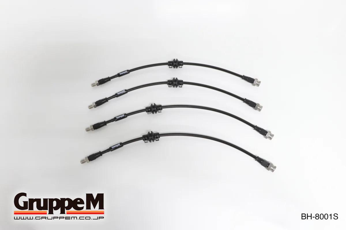 グループエム ブレーキライン 1台分セット・ステンレス スチールフィッティング ALFA ROMEO 147 2001-2011 2.0L T/S 16V TI / SELESPEED 沖縄・離島は要確認