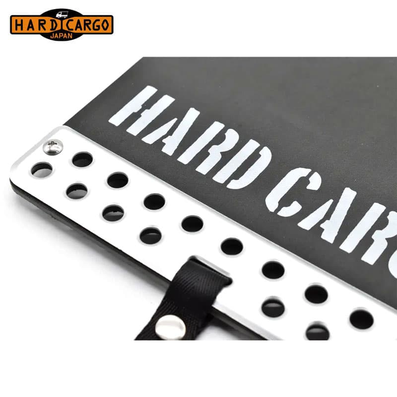 HARD CARGO ハードカーゴ マッドフラップ シルバーアルマイト&times;グレーロゴ 2枚/セット アトレー S700V S710V 北海道・沖縄・離島は要確認｜オートクラフト