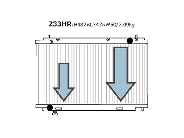 HPI ラジエターEVOLVE ライトSH 02〜08 Z33 フェアレディZ 07 MT専用 VQ35HR 11