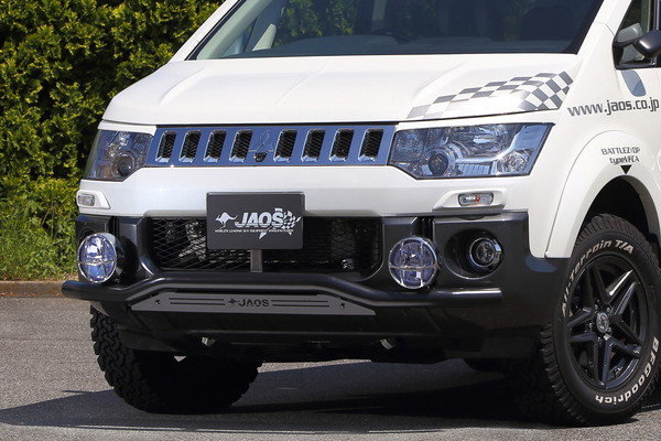 JAOS ジャオス フロントスキッドバー ブラック/ブラック デリカD:5 CV1W CV2W CV4W CV5W 2007/1~2018/3 ローデスト除 ※送料注意