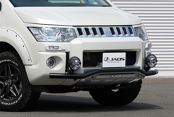 JAOS ジャオス フロントスキッドバー ブラック／ブラック デリカD:5 CV1W CV2W CV5W 2018/4～2019/10 3DA-CV1W除く ※送料注意