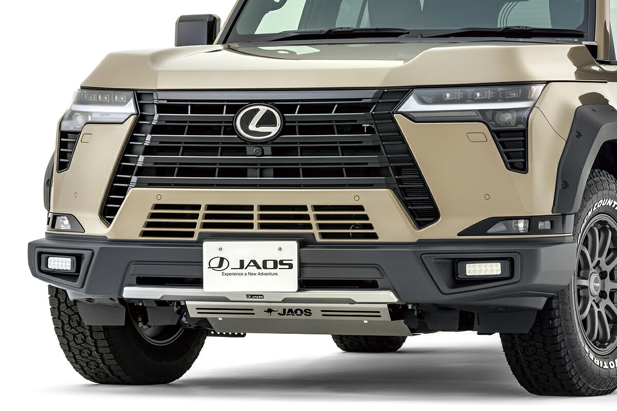 JAOS ジャオス フロントバンパーガード 塗装品 マットブラック レクサス GX550 VJA252W 2024/04～ オーバートレイル+ ※送料注意
