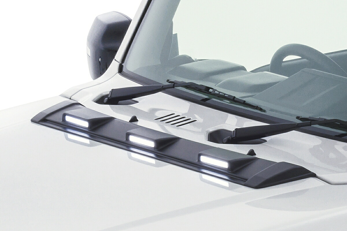 JAOS ジャオス ボンネットディフレクター 未塗装品 ジムニーノマド JC74W R7.4～｜オートクラフト