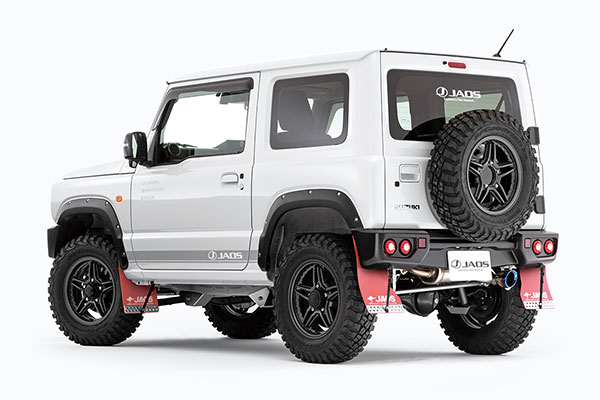 JAOS ジャオス マッドガードIII 1台分セット レッド スポーツカウル用 ジムニー JB64W 2018/7～2025/10 JAOSリヤスポーツカウル+BATTLEZマフラーZS/ZS TC(リヤスポーツカウル用)装着車 ※送料注意 20,334円