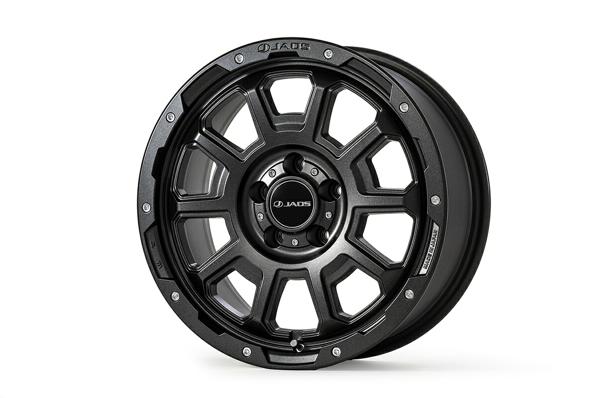JAOS ジャオス ADAMAS BL5 17x7.5J+25 5H114.3 マットグラスブラック 1本 ※送料注意｜オートクラフト