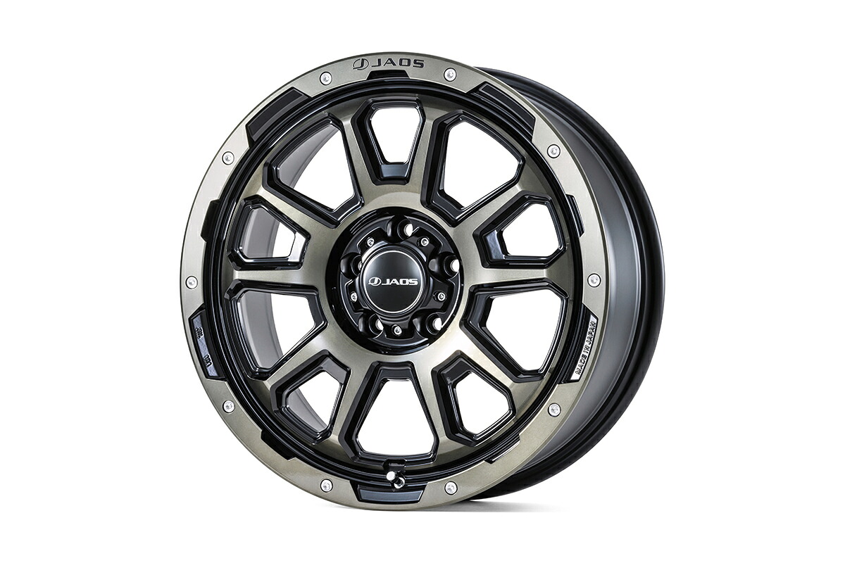 JAOS ジャオス ADAMAS BL5 18x7.5J +45 5H 114.3 スモークポリッシュブラック 1本 ※送料注意｜オートクラフト