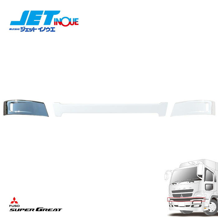 JETINOUE ジェットイノウエ NEWスーパーグレート用 アッパーカバー RH (右側) [FUSO NEWスーパーグレート H22.4～H29.4 ※スーパーキャブ車]
