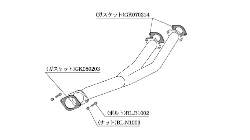 柿本改 マフラー フロントパイプ Standard スカイライン GT-R E-BCNR33 2.6_ツインターボ RB26DETT 4WD(AWD) 95/1~99/1 5MT 個人宅配送不可 北海道・沖縄・離島は要確認|オートクラフト