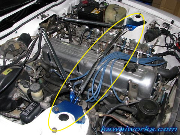 カワイ製作所 フロントストラットバー typeSTD フェアレディZ S130