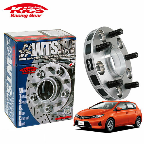協永産業 Kics ワイドトレッドスペーサー W.T.S.ハブユニットシステム オーリス NRE185H NZE151H 他 ネジM12 x P1.5 5穴 PCD114.3 ハブ径60Φ 厚み20mm 12,687円