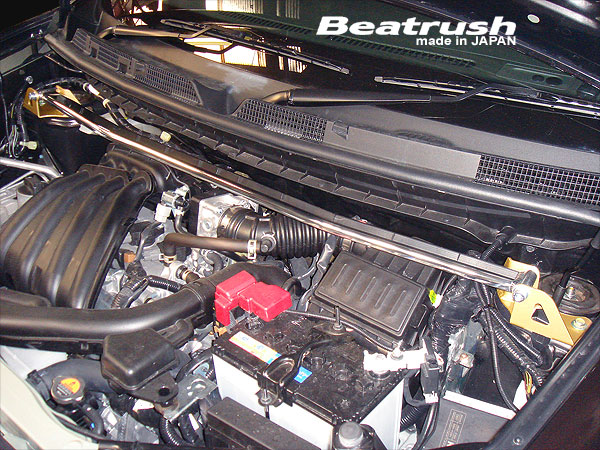 楽天市場】Beatrush フロントタワーバー ニッサン キューブ[BZ11、YZ11