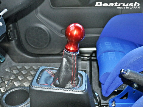 LAILE レイル アルミ・シフトノブ Type-B レッド アルトワークス HA36S H28.1～ MT