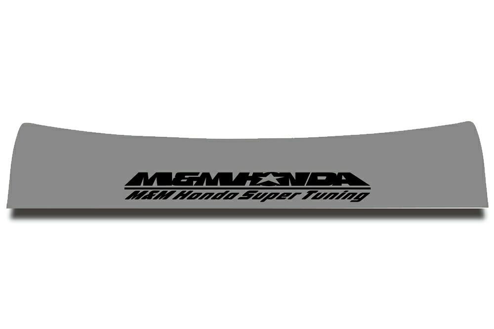 M&M フロントウィンドウステッカー シルバー/ブラック文字 アコード CL7 ※北海道・沖縄・離島は送料3300円(税込)｜オートクラフト