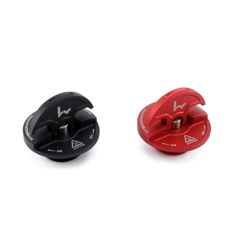 Hybrid Racing ハイブリッドレーシング V2スリムオイルキャップ ブラック ※北海道・沖縄・離島は送料2200円(税込)｜オートクラフト
