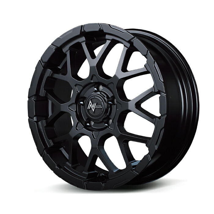 MID NITRO POWER M28 BULLET アルミホイール4本セット 16x7.0J 5H PCD114.3 +40 (エムニーハチバレット SB セミグロスBK) ナイトロパワー｜オートクラフト