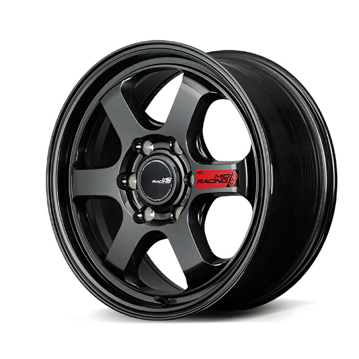 MID RACIG R06 アルミホイール4本セット 18x8.0J 6H PCD139.7 +55 (アールゼロロク クリスタルブラック) ランクル250｜オートクラフト