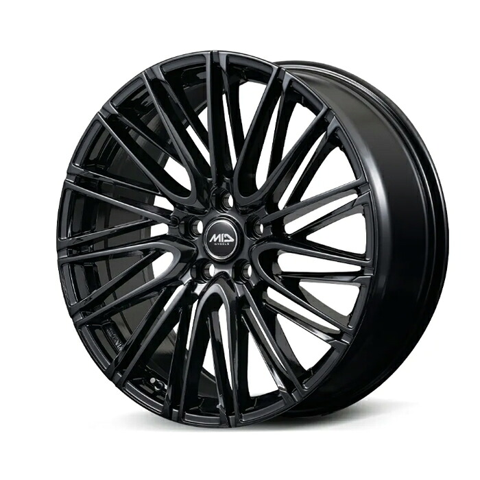 MID WHEELS Lefinada MOTION6 アルミホイール1本 20x8.5J 5H PCD114.3 +40 (レフィナーダ モーションシックス Gloss black) 4本購入で送料無料|オートクラフト