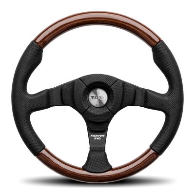 MOMO モモ ウッドステアリング　ファイター　35φ 楽天市場】MOMO ステアリング FIGHTER EVO LEATHER&WOOD (ファイター