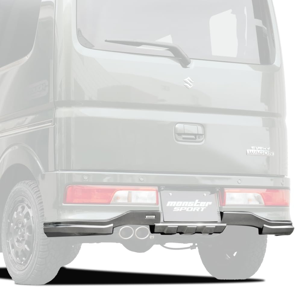Monster Sport モンスタースポーツ TOUGHリヤアンダーガーニッシュ ガンメタ エブリイワゴン DA18W 26.05~(7型) R06Aターボ 2WD/4WD CVT 個人宅配送不可|オートクラフト