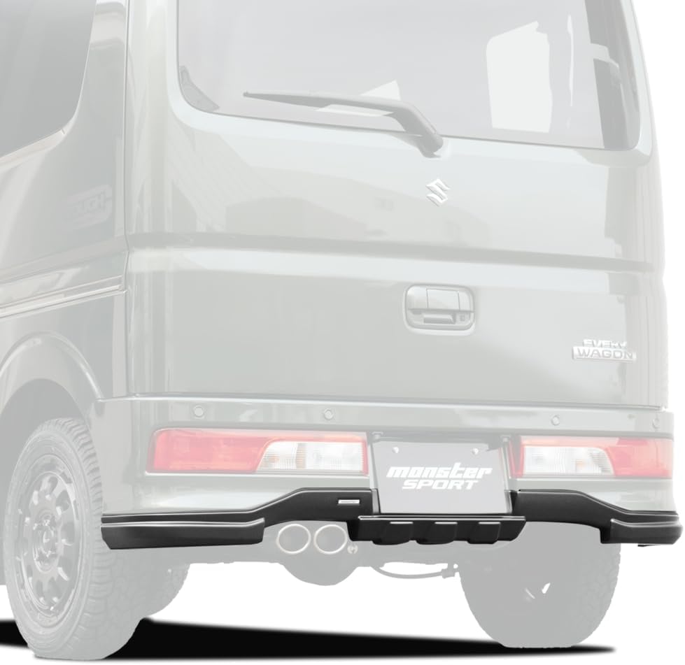 Monster Sport モンスタースポーツ TOUGHリヤアンダーガーニッシュ マットブラック エブリイワゴン DA17W 15.02～（1～6型） R06A/R06Aターボ 2WD/4WD 5MT/4AT 個人宅配送不可